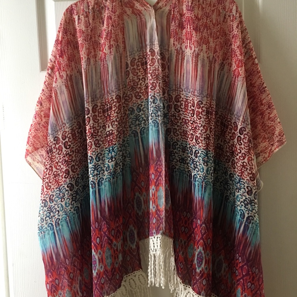Multi color kimono